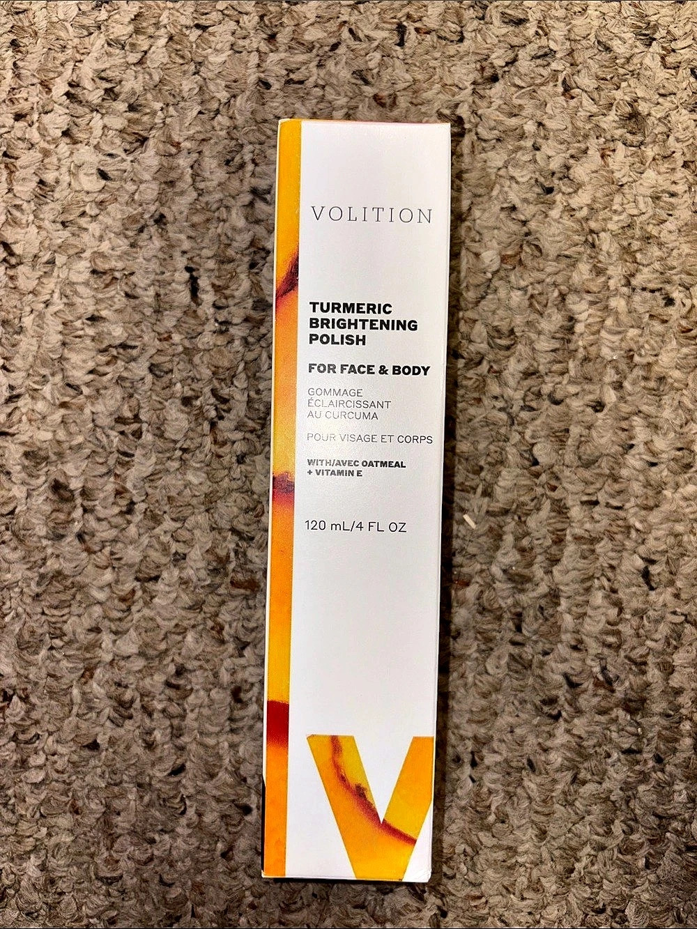 Volition Turmeric Brightening Polish Face & Body 120ml/4fl oz NIB